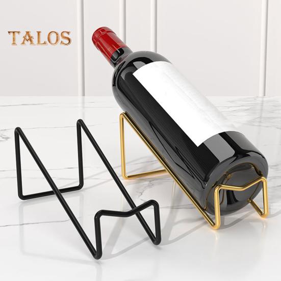 Countertop Wine Rack Iron Wine Bottle Beer Holder Champagne Shelf Drink Display Stand for Home Bar Counter Decor