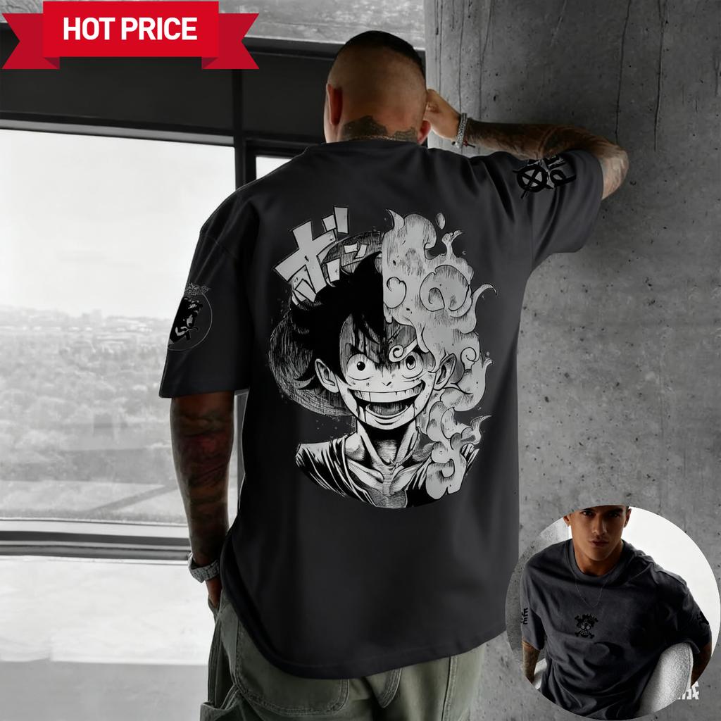 Harajuku New Summer T-Shirt Men's Oversized Retro Street Women's Casual Short-Sleeve Unisex Top