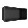 Wall-Box One Black Recessed Shelf Stainless Steel Black 45X20X10 Cm
