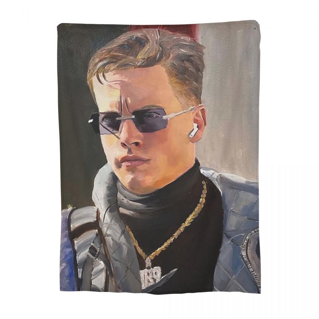 Joe Burrow Bengals 1 Blankets Flannel Portable Sofa Throw Blankets For Home Bedroom Office Throws Bedspread Quilt