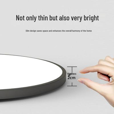 Oświetlenie sufitowe LED: Trzyodporny, Nowoczesny Minimalistyczny Design do Sypialni, Balkonu, Łazienki - Chroniący Oczy, Okrągłe Światło Główne
