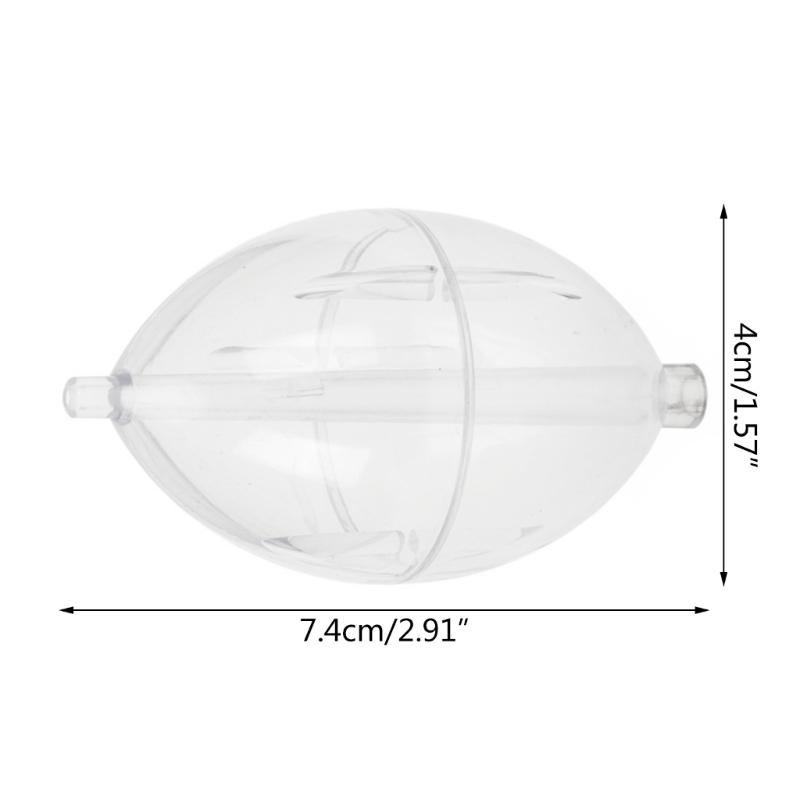 5 Stück Kunststoffe Klar Schwimmer Angeln Slip Cast Spin Float Oval Blasen Float Bobbers Bojen Slip Bobbers Bissanzeiger