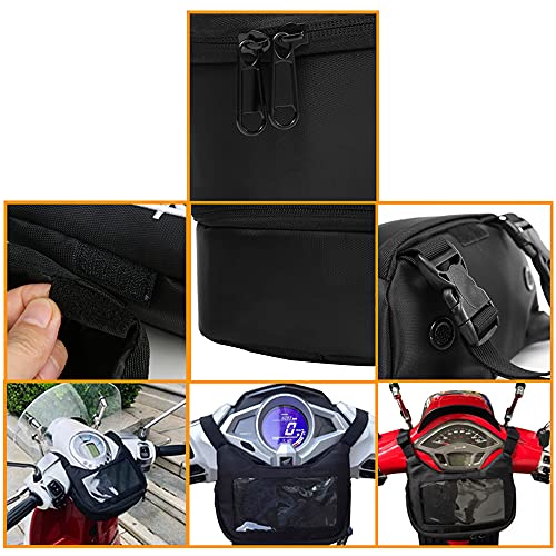 Waterproof Phone Handlebar Storage Bag Compatible with ADV 350, XMAX 300, XMAX 125, TMAX GTS, GTV LX 50, 125, 250, 300, 750, 350 Sprint Scooters