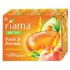 Fiama Gel Bar Peach And Avocado Soap 125GX3 For Women Men Soft Skin Refreshing Fruity Fragrance Moisturizing Bath Bar For All Skin Types