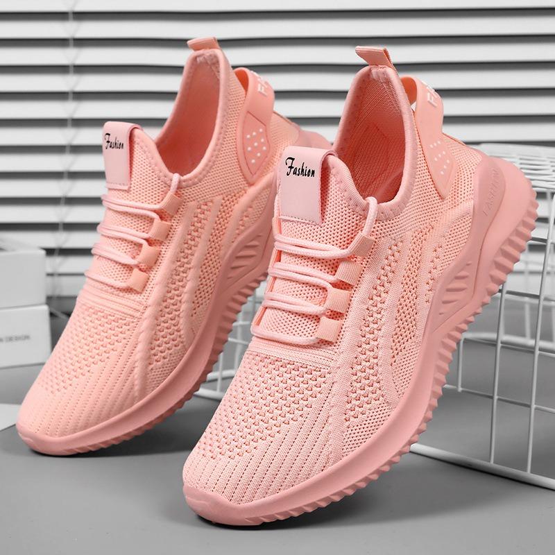 Shoes Women's Casual Shoes One Piece Women's Shoes Soft Sole Light Sports Shoes Mesh White Shoes Versatile Household Shoes