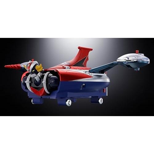 TAMASHII NATIONS Chogokin UFO Robot Grendizer Deluxe Grendizer & UFO Spazer, approximately 135mm & 120mm, die-cast, ABS & PE pre-painted action figure