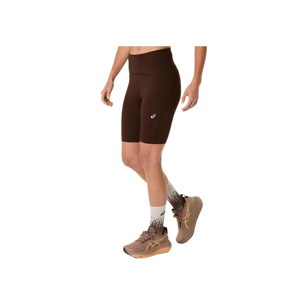 Asics Road High Waist 8In Sprinter Comfortable Soft Versatile Fitted High Waist Sports Shorts Women shorts Brown 2012C967-200