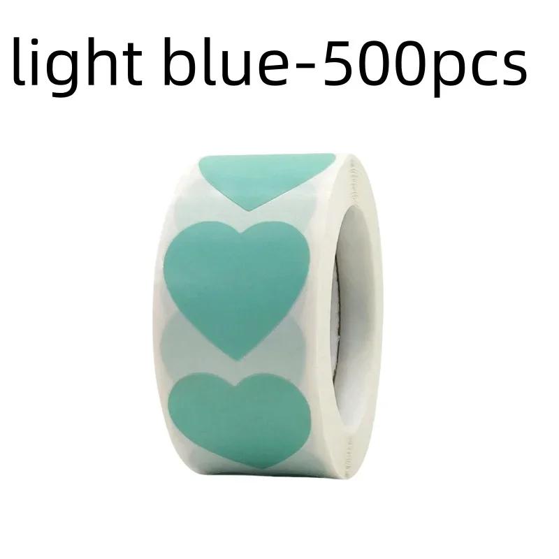 500Pcs Love Heart Stickers Roll Cute Heart Shaped Seal Labels for Scrapbooking Craft Birthday Party Gift Packaging Stationery