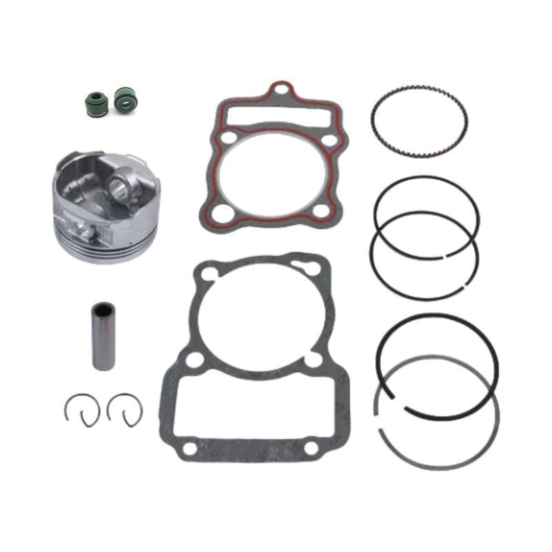 Yibai Motorcycle Cylinder Kit for FT150, 62mm Bore, 13mm Shore, Black