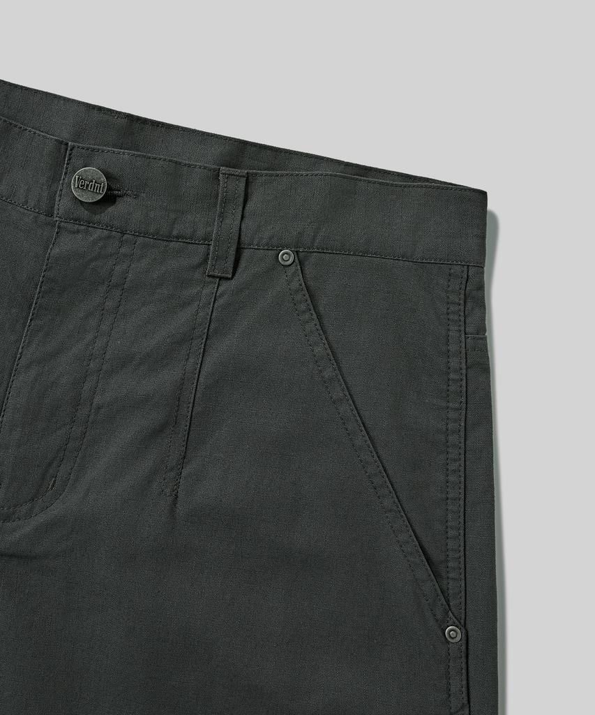 Beodeonteu Utility Side Big Pocket Wide Pants [Charcoal]
