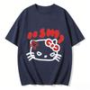 2026 Summer Trendy Cool Hello Kitty Graphic Couple Tshirts Streetwear Family Matching Parentchild Clothing for Unisex Women Kids