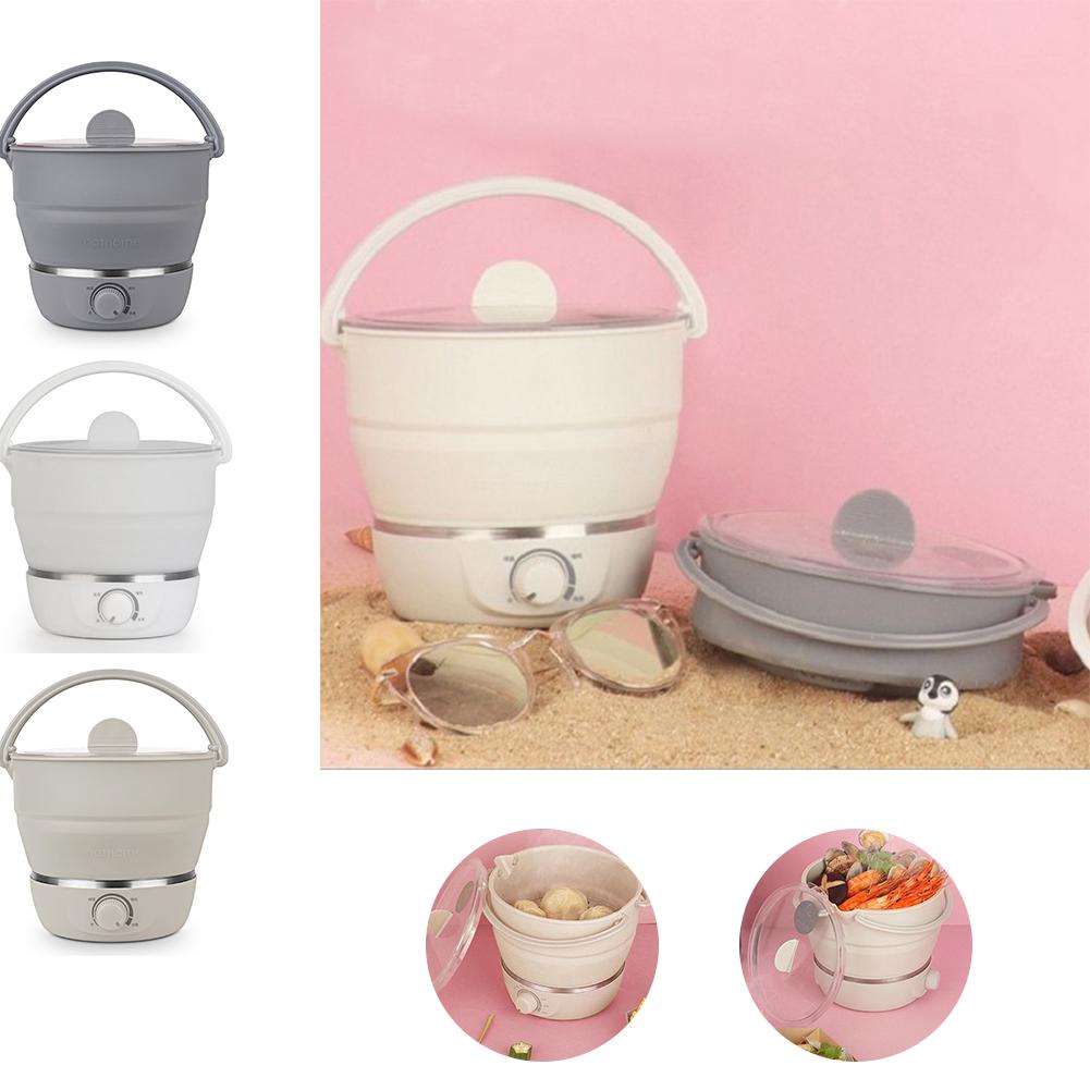 Buy Multifunctional Electric Skillet Portable Folding Electric Hot Pot Travel for Student