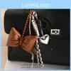 Pu Material Butterfly Bow Bag Pendant With Unique Design For Personal Style