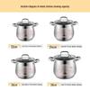 Anyi 304 Stainless Steel Soup Stew Pot