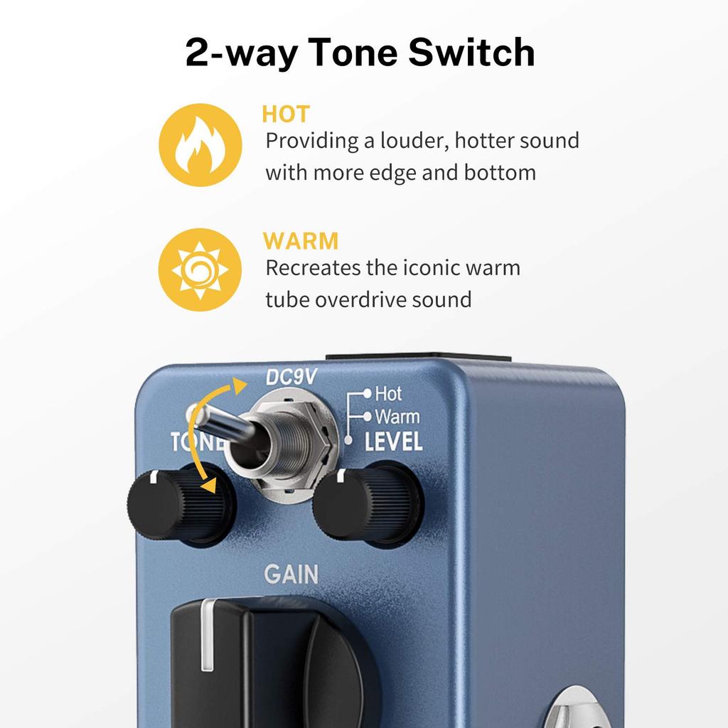 Donner Overdrive Guitar Effect Distortion Pedal Blues Drive