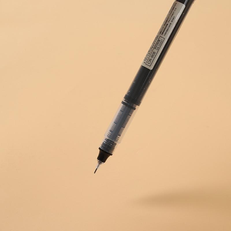 10Pcs/Pack Portable Rollerball Pen 3 Colors Optional Anti-Slip Pen Grip 0.5mm Needle Nib Office School Writing Supplies