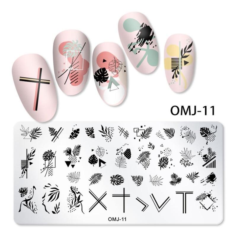 Nail Stamping Template Christmas tree butterfly Design Manicure Art Image Print Plate