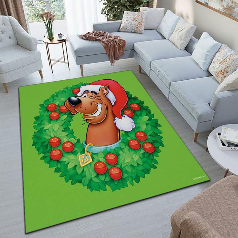 Halloween Cartoon Comedy Adventure Movie Scooby-Doo Carpet Is Suitable for Living Room and Bedroom Doormats Office Balcony Decorative Carpet V2