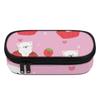 Pen Case Classic Design 300D Polyester Smooth Zipper with Main Compartment Mesh Pocket and Pen Slots for College and School Use