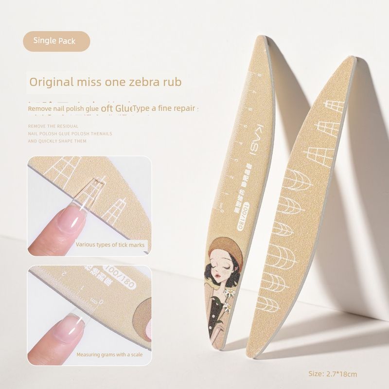 

Kasi Nail File, Manicure Polishing Strip, Sponge Polishing Strip, Professional Nail Sanding Strip, Shaping Tool Zebra Rub for Removing Armor [1 Pack]