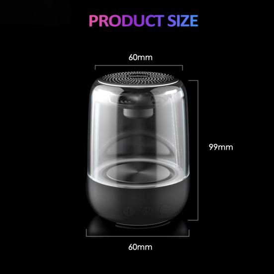 C7 Portable Wireless Stereo Bass Bluetooth-compatible Speaker Colorful LED Light Sound Box