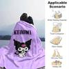 1pc Kuromi Cute Cartoon Character Purple Diamond Patterned Blanket - Perfect for Home, Office, Outdoor Use, Gift Idea, Suitable for All Seasonsz041766