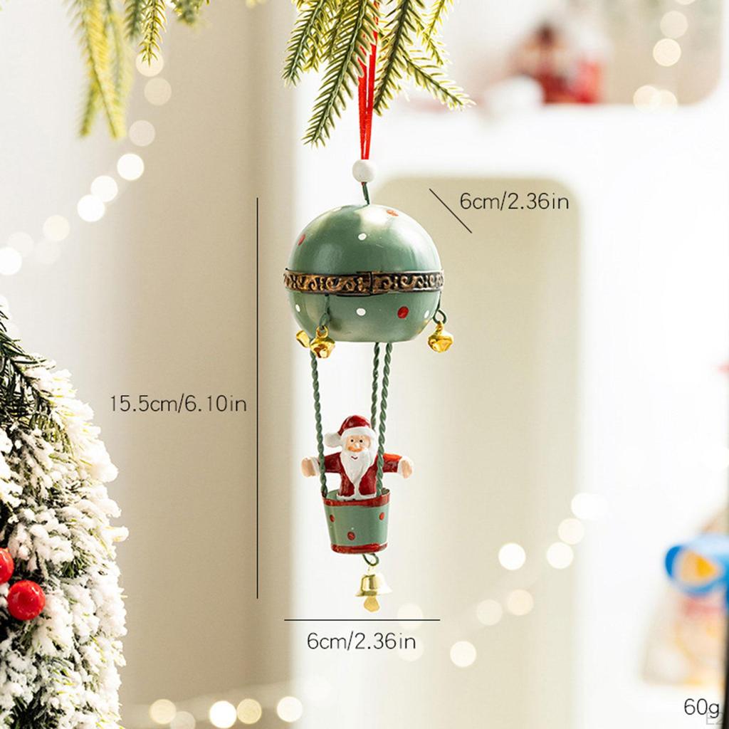 Christmas Tree Air Balloon Ornament Decoration for Festival Party Indoor Green Old Man