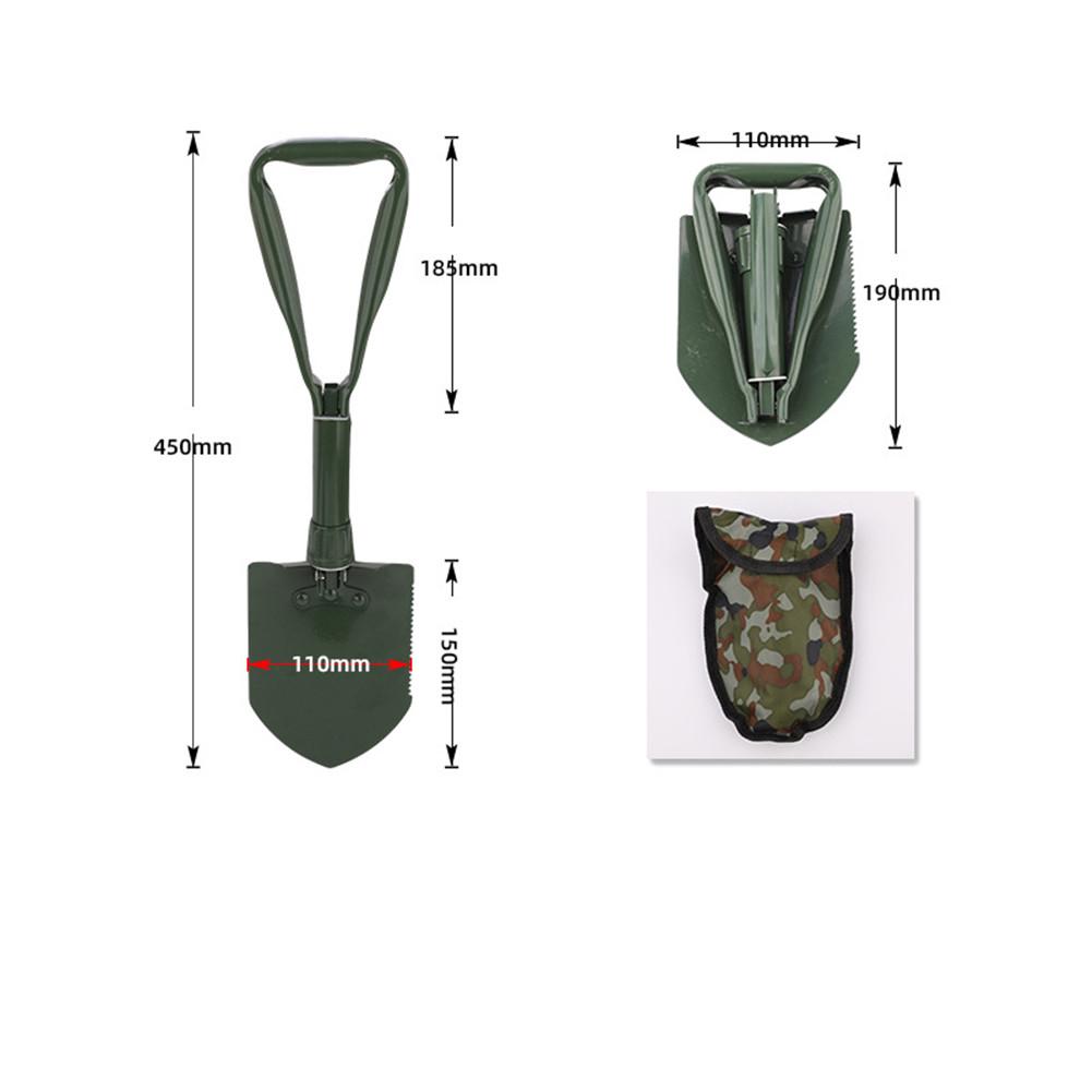 Garden Tools Mini-Military Portable Foldable Shovel Survival Spade Emergency Trowel For Outdoor Camping Tool