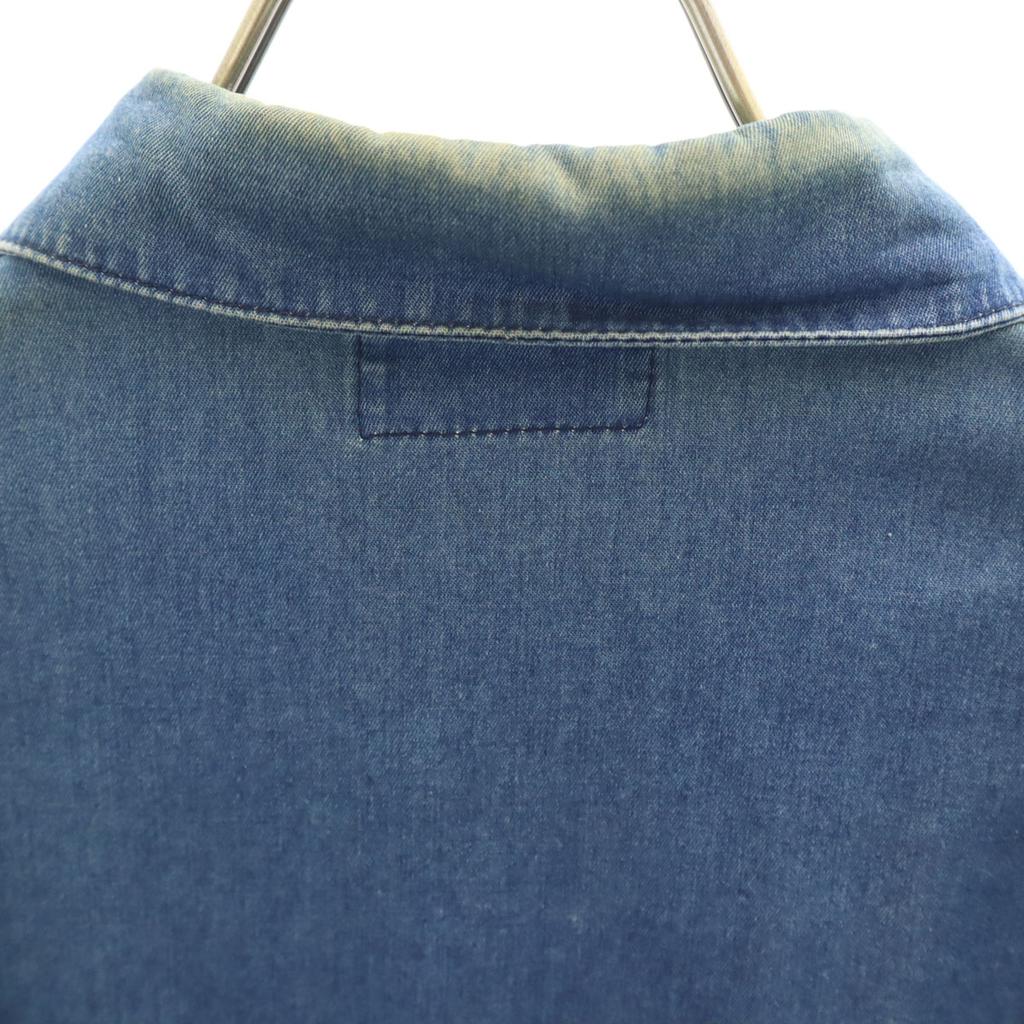 Gianni Versace Made In Italy Long Sleeve Chambray Shirt 50 Denim Men's Used