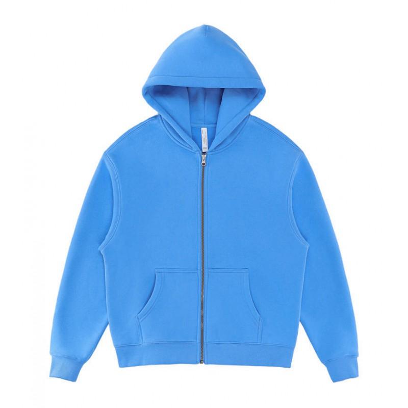 Set Tuta con Felpa con Cappuccio Foderata in Pile e Pantaloni Jogger Autunno Inverno 2025 Unisex Oversize Casual Tinta Unita