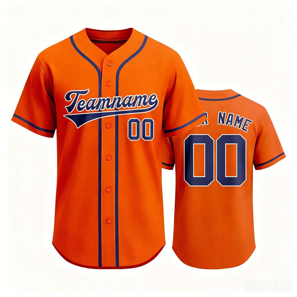 Customizable Baseball Jersey for Men and Women Button Down Front Short Sleeve Sports Shirt Team Name and Number Print Available