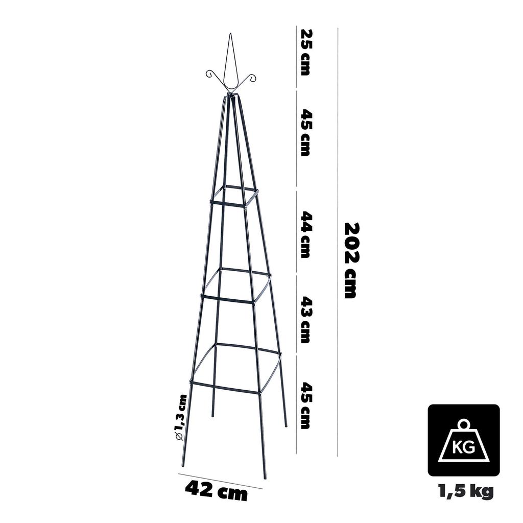 KADAX Łuk ogrodowy 200x40x40cm P20030 K11293