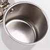 Bird Feed Can Cup with Clamp Stainless Steel Parrot Feeder Water Bowl Anti-Gnawing Easy