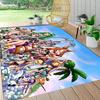 Custom Tropical Pirate Women Crew Carpet Rug Soft Washable Anti Slip Home Living Room Sofa Mats Personalized Christmas Rug