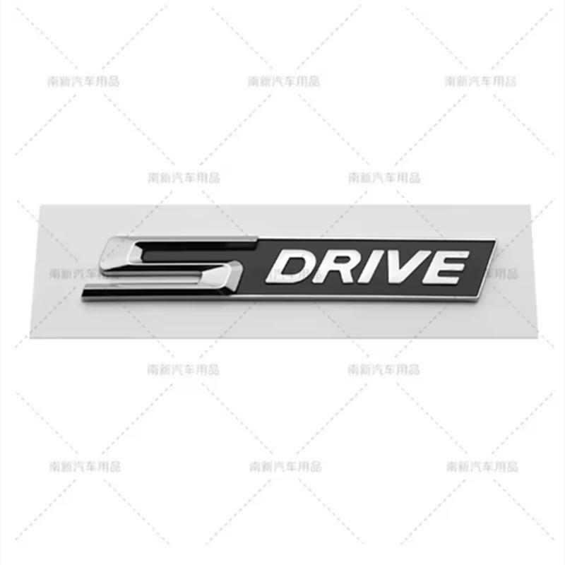 ABS Car XDrive SDrive Logo Emblem Badge Rear Boot Trunk Sticker Side Fender Decals For BMW 3 4 5 6 7 Series X1 X3 X5 X6 M3
