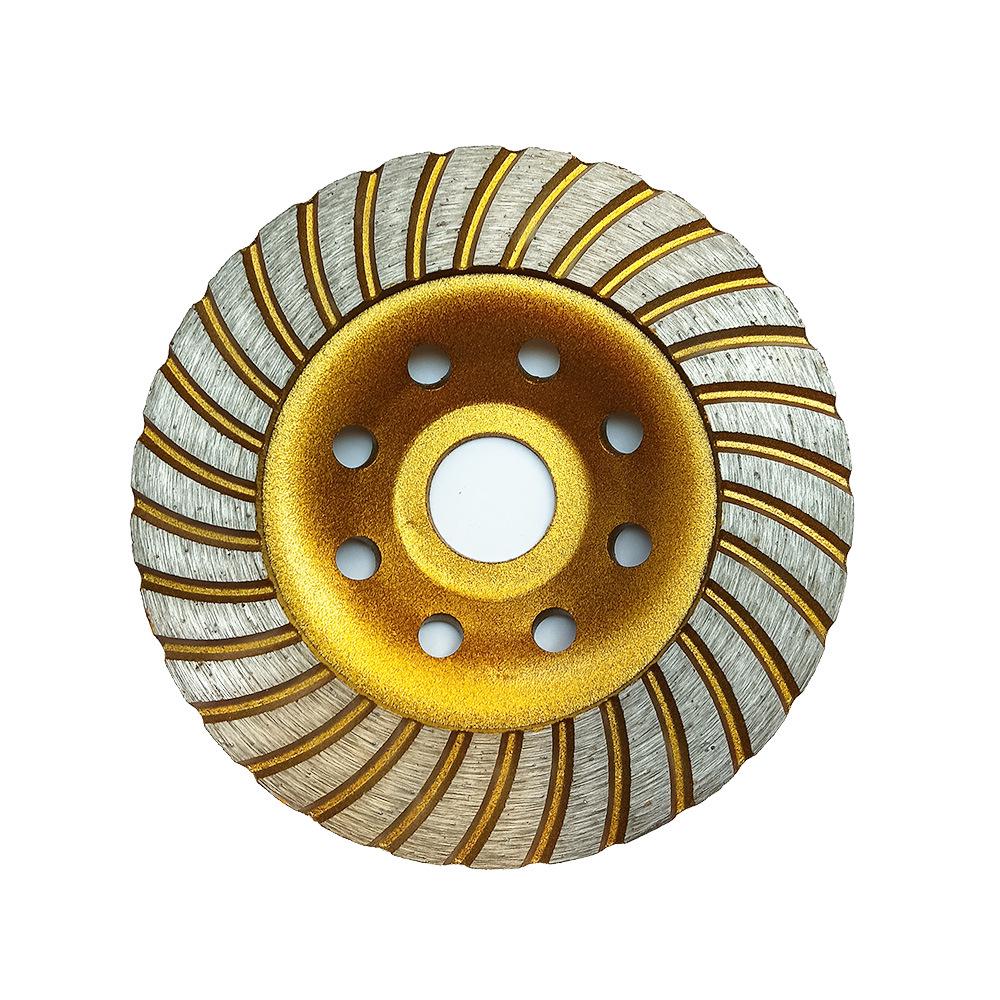 Haowo 100 Grinding Disc with Putty Powder, Double Groove Turbine Design, Diamond Grinding Bowl