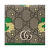 GUCCI Chinese New Year Canvas With Leather Card Holder Women's Green & Brown 774372-FACYZ-8746