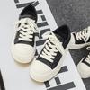Fashion Men Casual Outdoor Antiskid Thick Bottom Sneakers Fashion Round Toe Lace-Up Tenis Masculino Shoe Genuine Leather Comfy Flat Shoe
