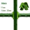 50pcs Plastic Plant Trellis Connector Clip Garden Vegetable Frame Rod Support Fixed Connector Pillars Stake Clips Supplies