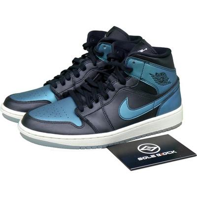 Air Wmns Air Jordan 1 Mid Metallic Turquoise BQ6472-009