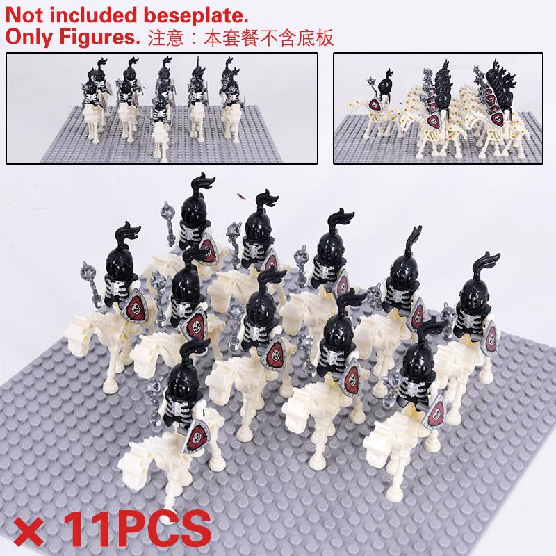 MOC Medieval Skeleton Centaurs Knights mini Action Figures Building Blocks Roman Horse Army Soldiers Bricks Toy kids XMAS Gifts