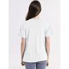 Camiseta com Estampa de Cabeça de Boi de Rodeio Tamanho Europeu, Camiseta Casual de Gola Redonda com Manga Curta, Roupa Feminina