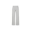 Nike Solid Logo Print Fleece-Lined Straight-Leg Knit Sweatpants Men Bottoms Grey 623455-063