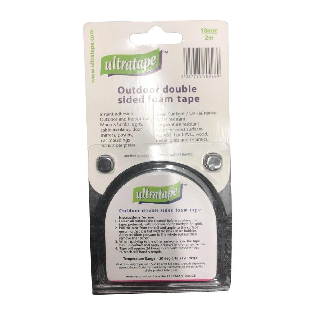 Ultratape Zewnętrzna dwustronna taśma piankowa 19mm x 2m