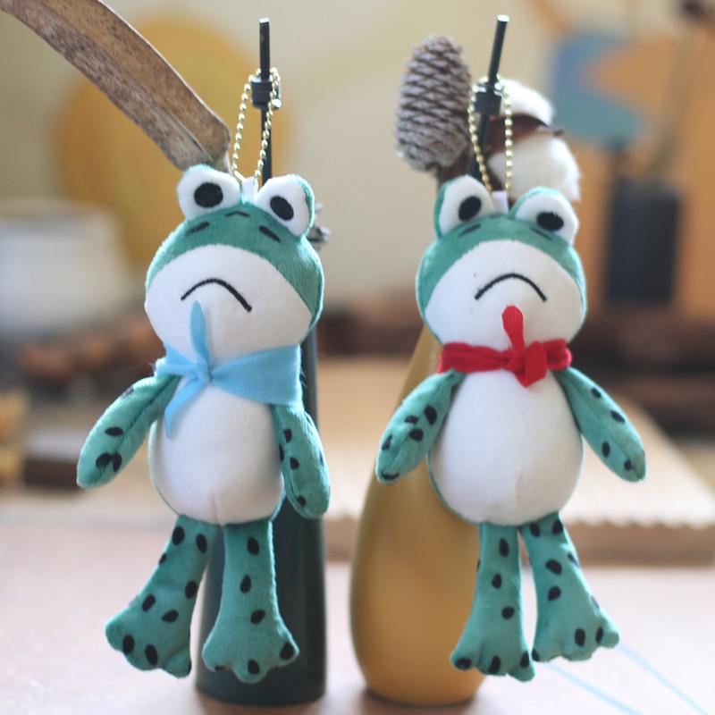 Adorable Long-legged Frog Plush Toy Keychain Soft And Cuddly Animal Accessory