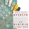 6 Sheets Snowflake Nails Art Stickers Tree Nail Decals Christmas Nail Stickers Nails Art Decorations Manicures Stickers