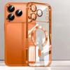 Custodia Magnetica Lussuosa Placcata Per Magsafe Per iPhone 17 Air Pro Max 17Pro Custodia Bumper Per iPhone17 Pro Max Cover Posteriore Trasparente