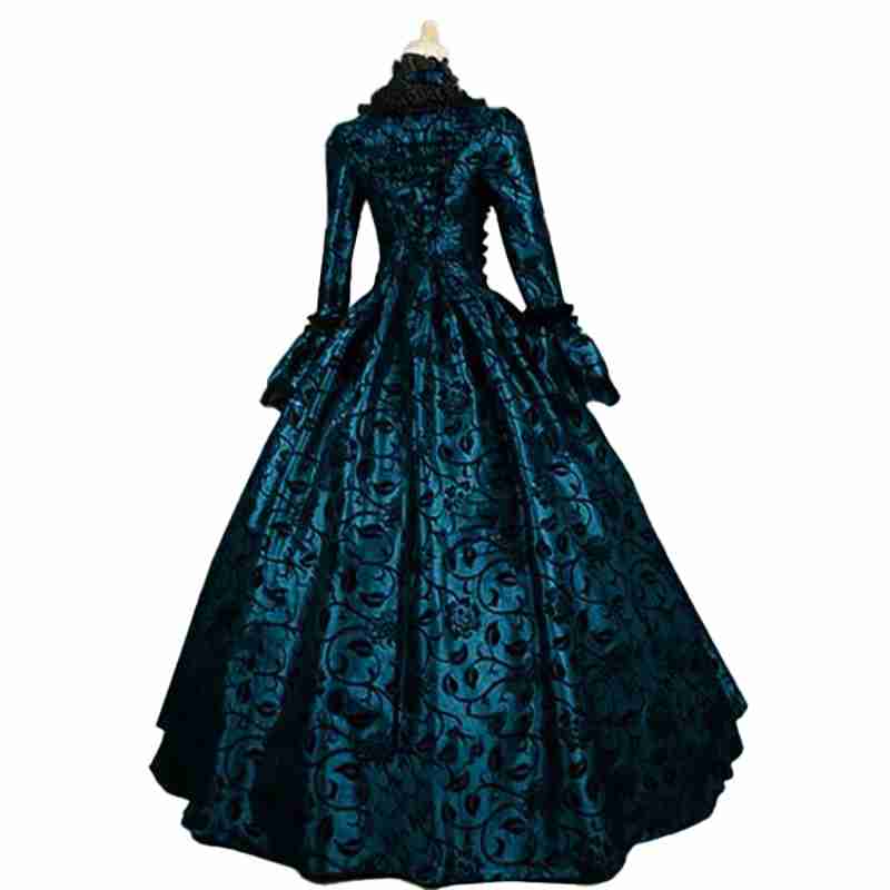 Eauptffy Corpetto Medievale Donna Abito Rinascimentale Retro Maniche a