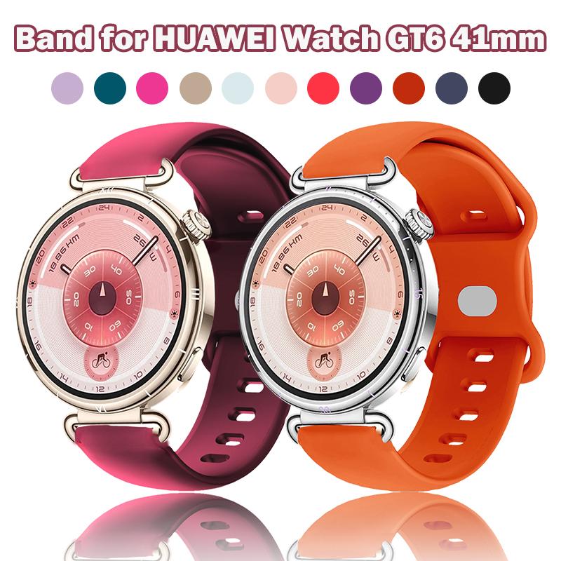 New Color Band for Huawei Watch GT6 41mm Comfortable Silicone Strap Fit for Huawei Watch GT5/GT4 41mm/Watch5 42mm/GT5 42MM