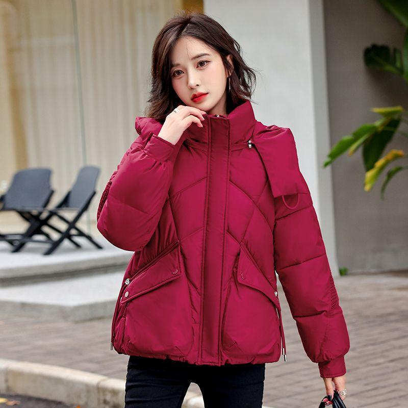 Fashion and Warm: Korean Style Short Coat with Removable Hood for Winter